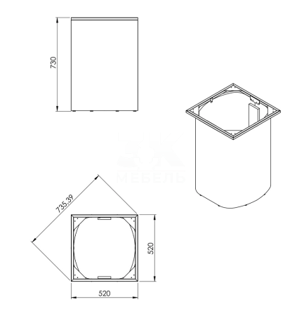 Подстолье 015-364 